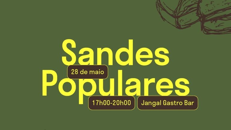 28 Maio | SANDES POPULARES — JANGAL GASTRO BAR